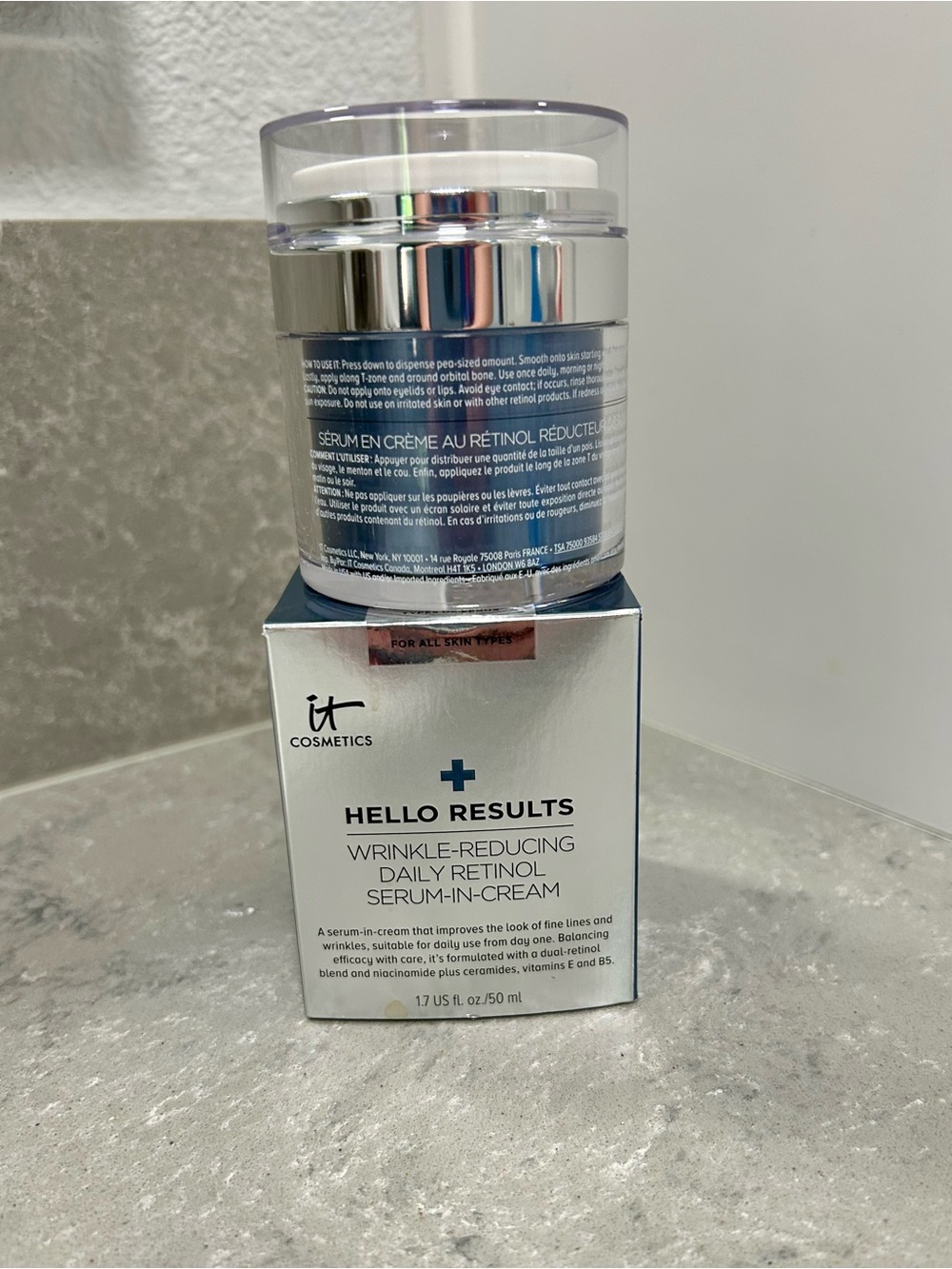 iT COSMETICS HELLO RESULTS WRINKLE REDUCING DAILY RETINOL CREAM, 1.7 Fl Oz - Picture 2 of 9